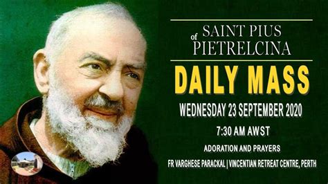Daily Mass St Padre Pio Live 23092020 Youtube