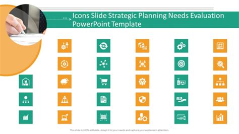 Icons Slide Strategic Planning Needs Evaluation Powerpoint Template