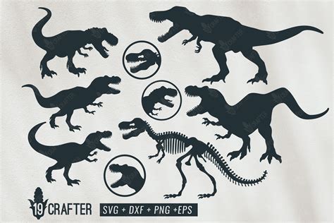 Plakat Dinosaur Svg Bundle Dinosaurs Clipart Svg Files T Rex Svg My