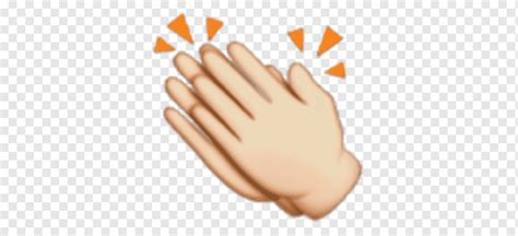Clapping Hands Light Skin Tone Icon Transparent Clap Emoji Hd Png