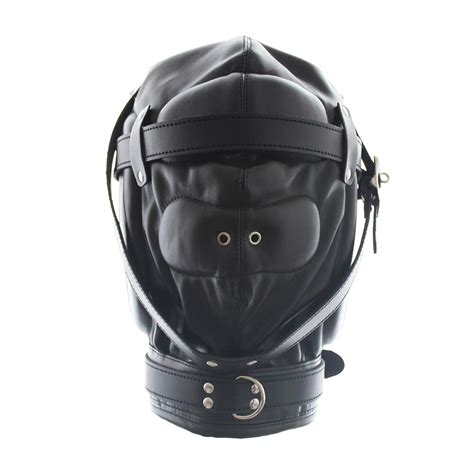 Buy Hot Sale Leather Sex Mask Black Bondage Harness