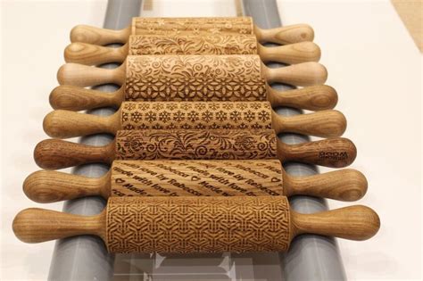 Set On Sale 5 Or 6 Lazer Engraved Rolling Pins Embossing Etsy In 2020