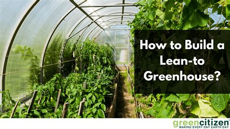 How To Build A Lean To Greenhouse Greencitizen