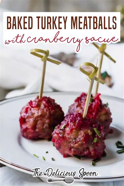 Baked Turkey Meatballs With Cranberry Sauce Recipe Video