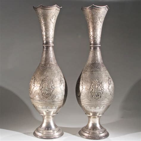 Large Silver Vases Manhattan Art And Antiques Center