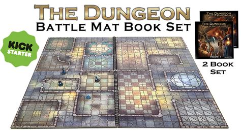 The Dungeon Set Of 2 Modular Books Of Battle Mats For Rpg By Loke