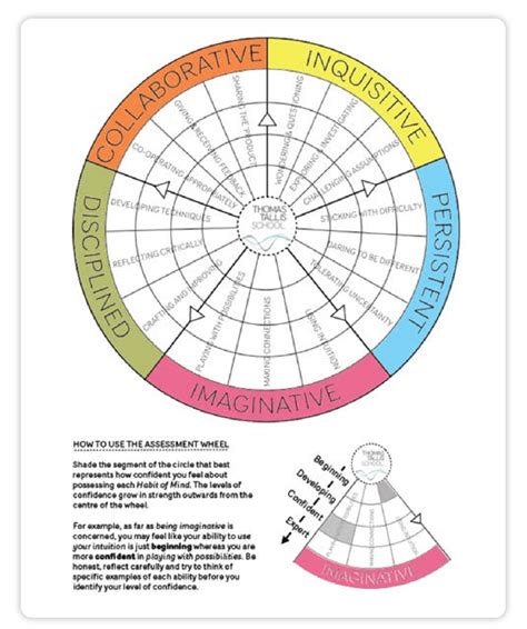 The Creative Habits Of Mind Assessment Wheel Download Scientific Diagram