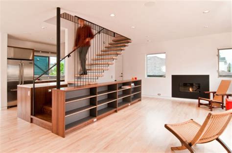 Modern Storage Ideas For Small Spaces Staircase Design With Storage