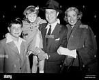 Hollywood film star Ray Milland with his wife Muriel and their two ...