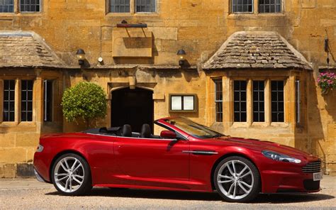 Red Aston Martin Dbs V12 Side View Wallpaper Car Wallpapers 52720