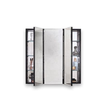 Verdera® 40 w x 30 h aluminum medicine cabinet. Robern PLM3030B Black 30" Triple Door Mirrored Medicine ...