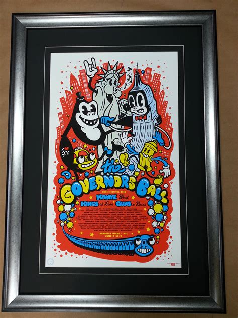 Framed Concert Poster Of The Day Columbia Frame Shop