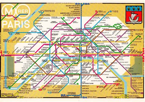 Plan Metro Paris Drbeckmann