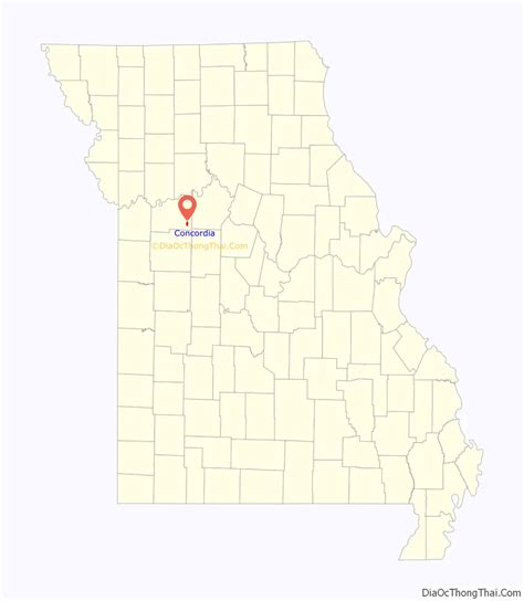 Map Of Concordia City Missouri