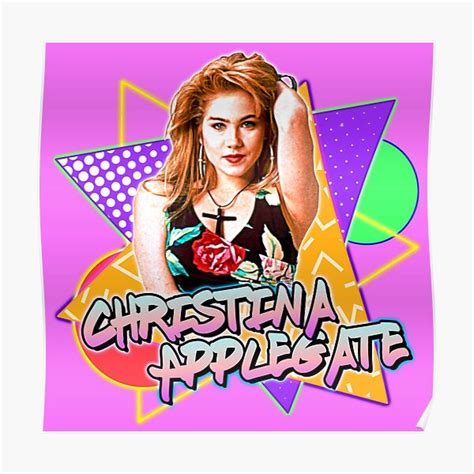 Christina Applegate 90s Retro Sexy Kelly Bundy Fan Art Poster For