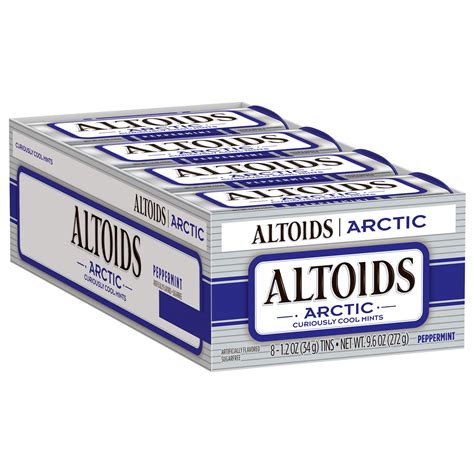 Altoids Artic Peppermint Breath Mints 12 Ounce Tin 8 Count