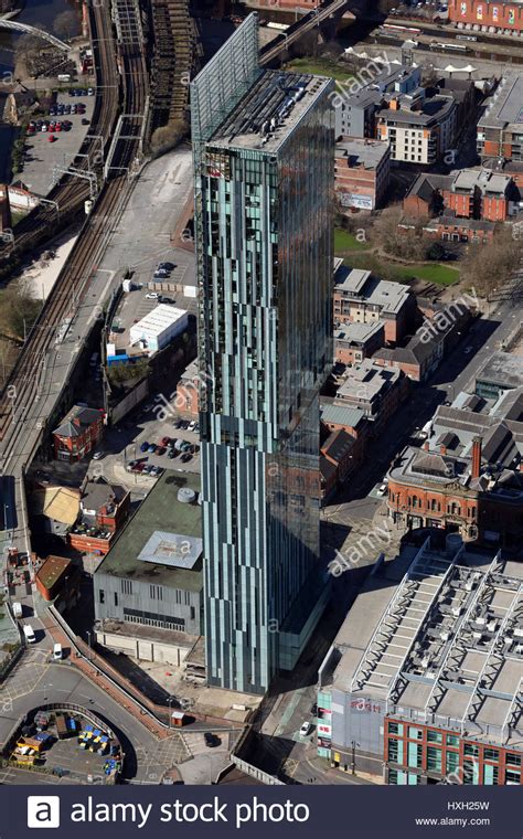 Aerial View Of Beetham Tower In Manchester Uk Stock Photo Alamy
