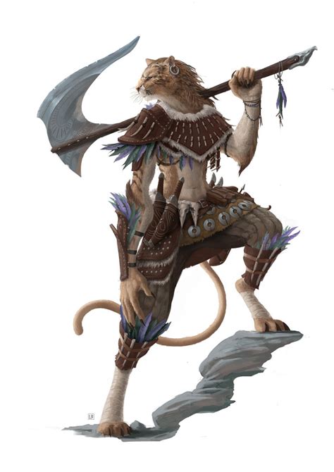 Pathfinder Second Edition Catfolk By Luca Banconeillustration Made
