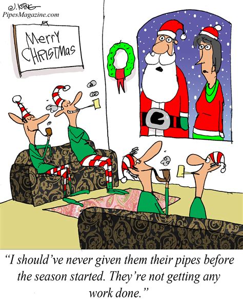 Santas Elves Get Pipes For Christmas