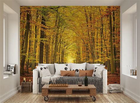 Forest Wallpaper Murals For Walls Mysterious Spring Forest Wallpaper