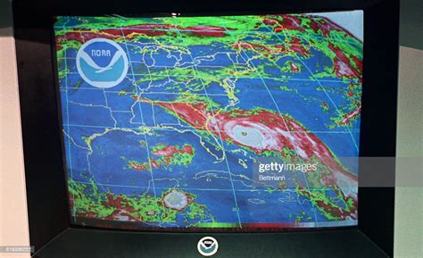 Hurricane Hugo Is Shown In A Noon Satellite Color Photo As It News