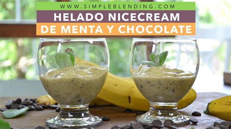 Helado Nicecream De Menta Y Chocolate Helado Casero De Menta Y