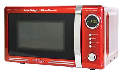 Nostalgia Rmo770red Retro 07 Cubic Foot Microwave Oven