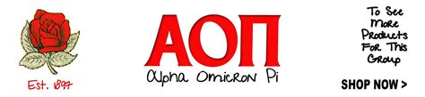 Alpha Omicron Pi Sorority Gear Clothing And Ts