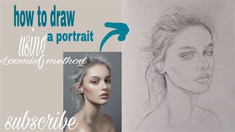 How To Draw A Portrait Using Loomis Method Youtube
