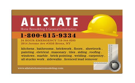 This construction business card template has all the perfect graphics and designs that suit any industry, none specific. general construction business card | Dezignation