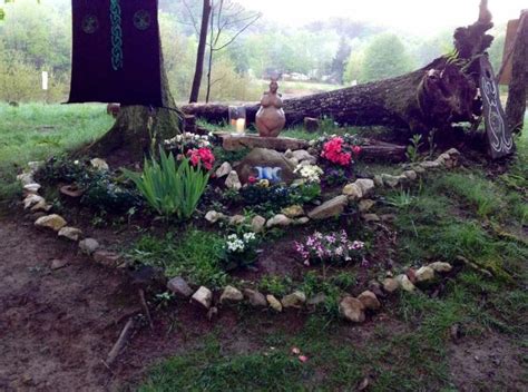 Beautiful Outdoor Pagan Altar Pagan Altar Wiccan Altar Witchy Garden