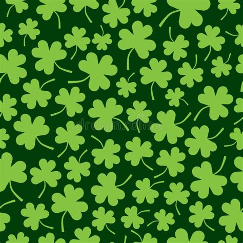 Seamless Shamrock Pattern Stock Vector Illustration Of Patricks 28301370