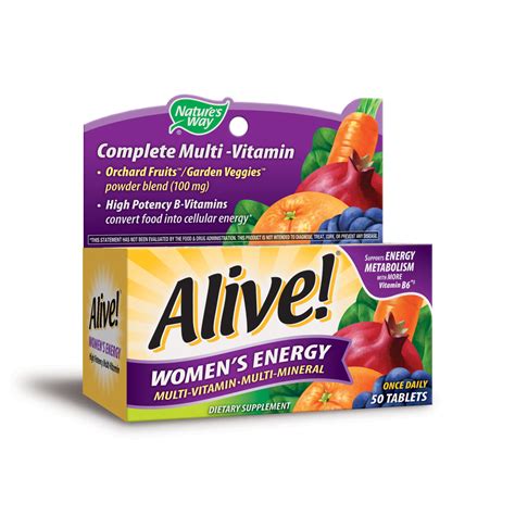 Alive Womens Energy Multi Vitamin Multi Mineral 50 Tablets Walmart