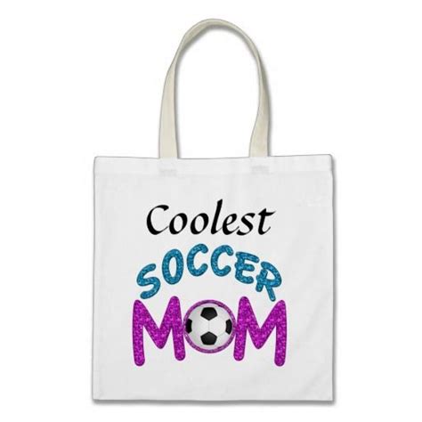 Coolest Soccer Mom Canvas Tote Bag Canvas Tote Bags Soccer Mom Soccer Mom Ts