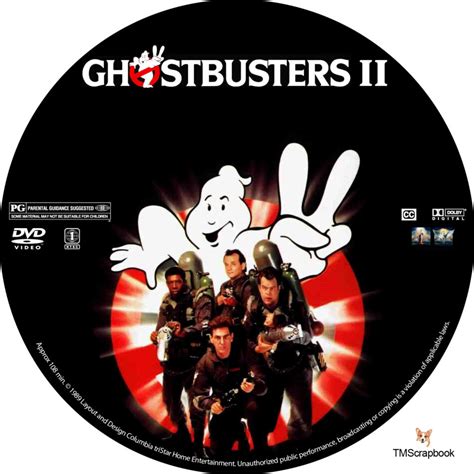 Ghostbusters Ii Dvd Label 1989 R1 Custom