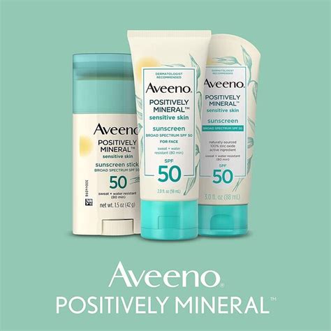 Aveeno Positively Mineral Sensitive Skin Daily Sunscreen Lotion With