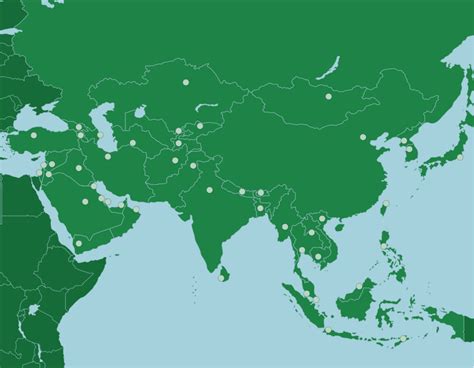 Asia Capitals Map Quiz Game