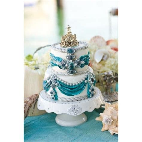 Turquoise Beach Wedding Cakes Unique Beach Wedding Wedding Cakes With