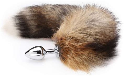 sk fox tail anal butt plug for women