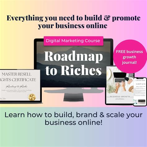 Master Resell Rights Plr Roadmap To Riches Done For You Etsy