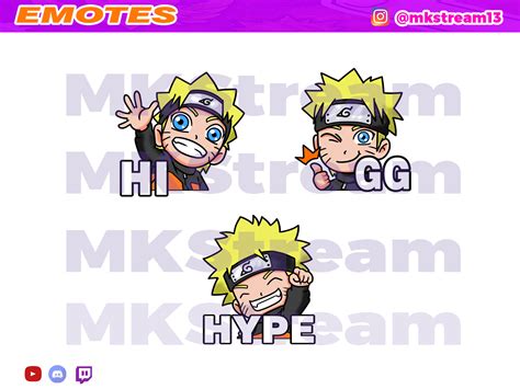 Twitch Emotes Chibi Naruto Pack By Mkstream On Dribbble