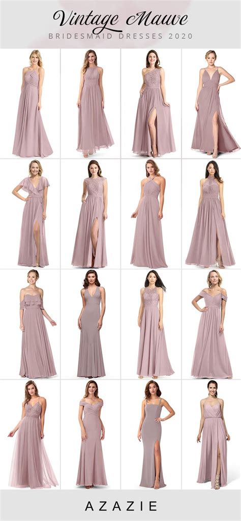 Vintage Mauve Bridesmaid Dresses At Affordable Prices Mauve