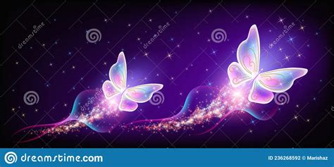 Flying Delightful Butterflies With Sparkle And Blazing Trail Flying In