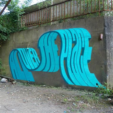 Expressive Text Loops Folds And Ties Itself In Knots In New Murals By