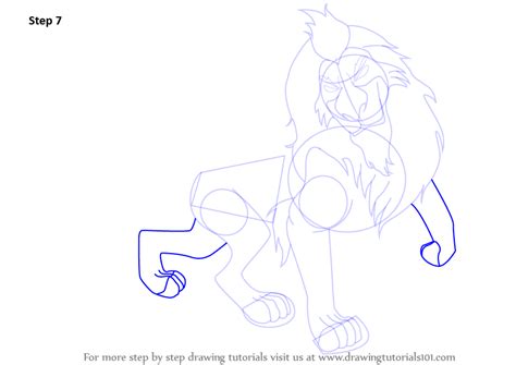 This is really for kids. Step by Step How to Draw Scar from The Lion King ...