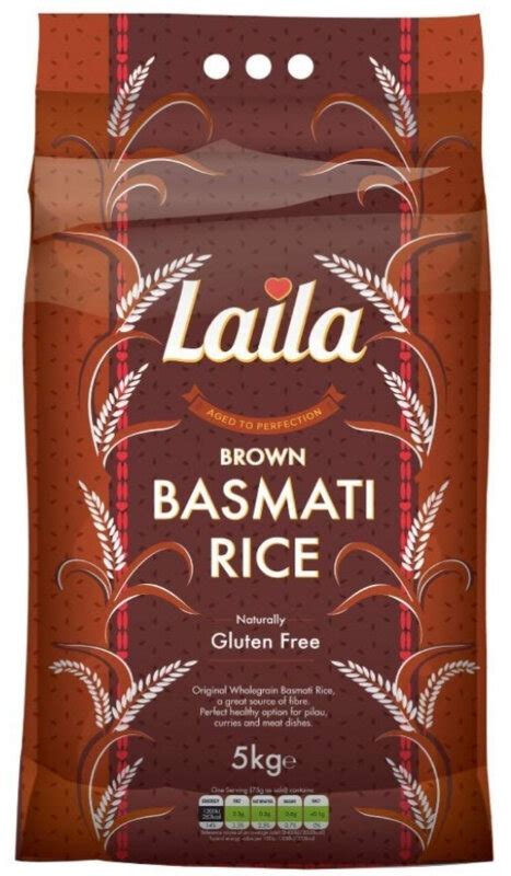 Laila Brown Basmati Rice 5kg Fnb Basket