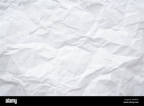 Crumpled White Paper Texture Crushed Paper Abstract Background Stock