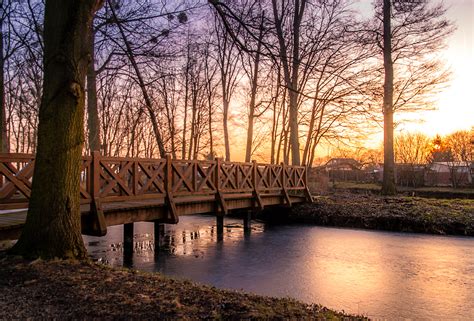 Wallpaper Id 1190903 Dusk Nature River Overpass Beside Green