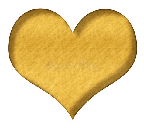 Valentine Heart Gold Stock Illustration Illustration Of Valentine