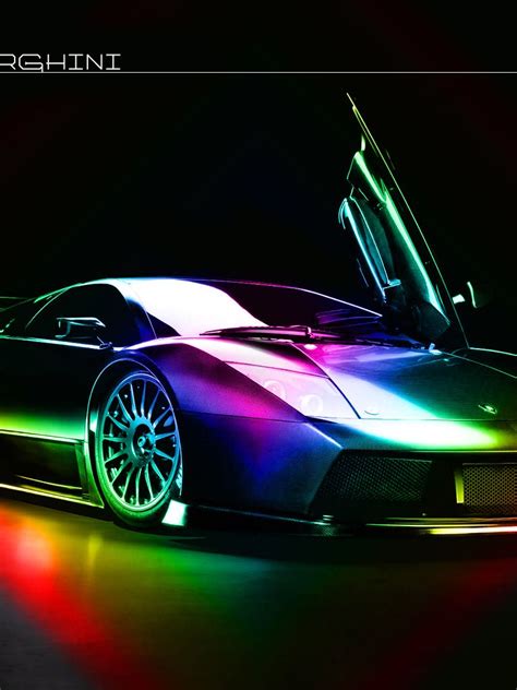 Free Download Lamborghini Murcielago Rainbow Hot Cars Sports Cars